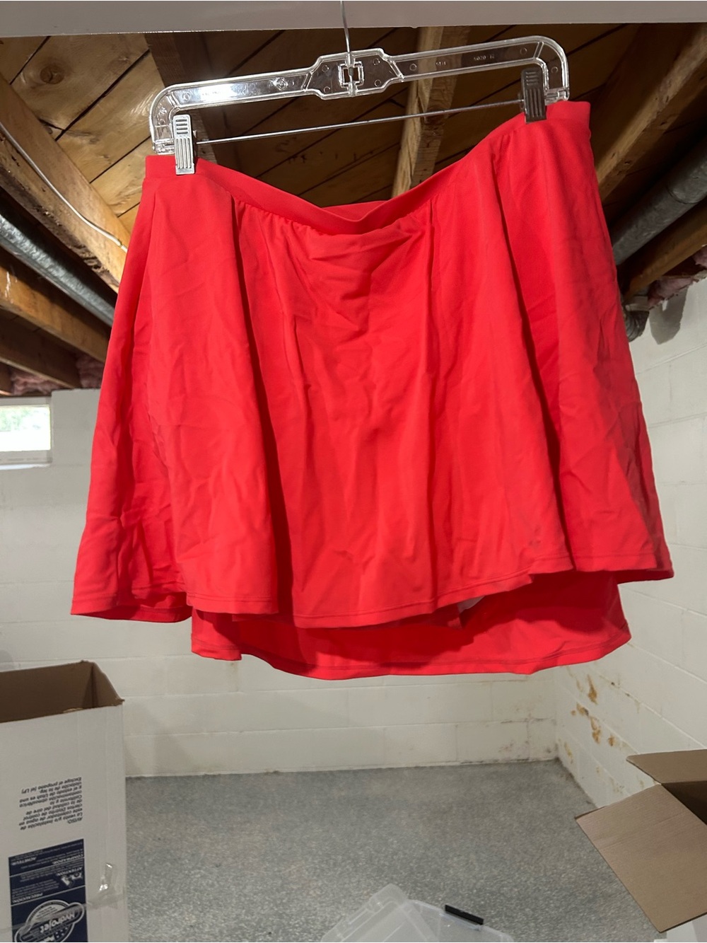 Women’s Red (coral) Flared Skirt